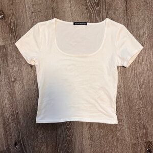 brandy melville square neck tee
